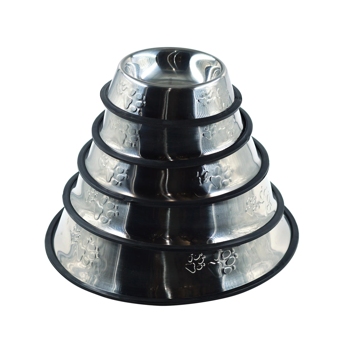 Comedero para mascotas de acero inoxidable SMELL & SMILE, comederos y bebederos para perros y gatos, 6 tamaños, duraderos y fáciles de limpiar, diferentes tamaños