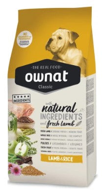 Ownat Classic Cordero & Arroz con Cordero Fresco 4 kg