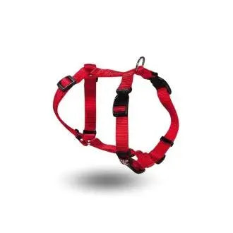 Arnés ajustable de nailon rojo para perros adultos