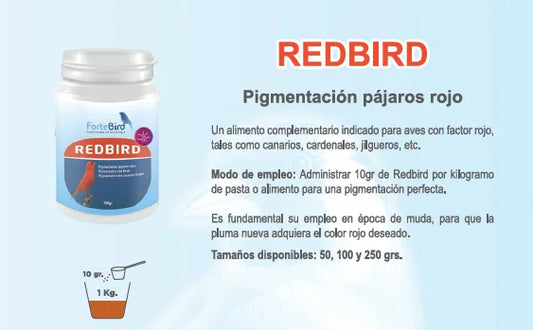 RedBird 250 gr Pigmentation Red Birds Fortebird
