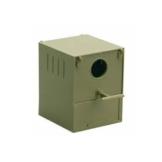 2gr pearl nest for exotic birds made of rigid brown plastic with large capacity and interchangeable hooks