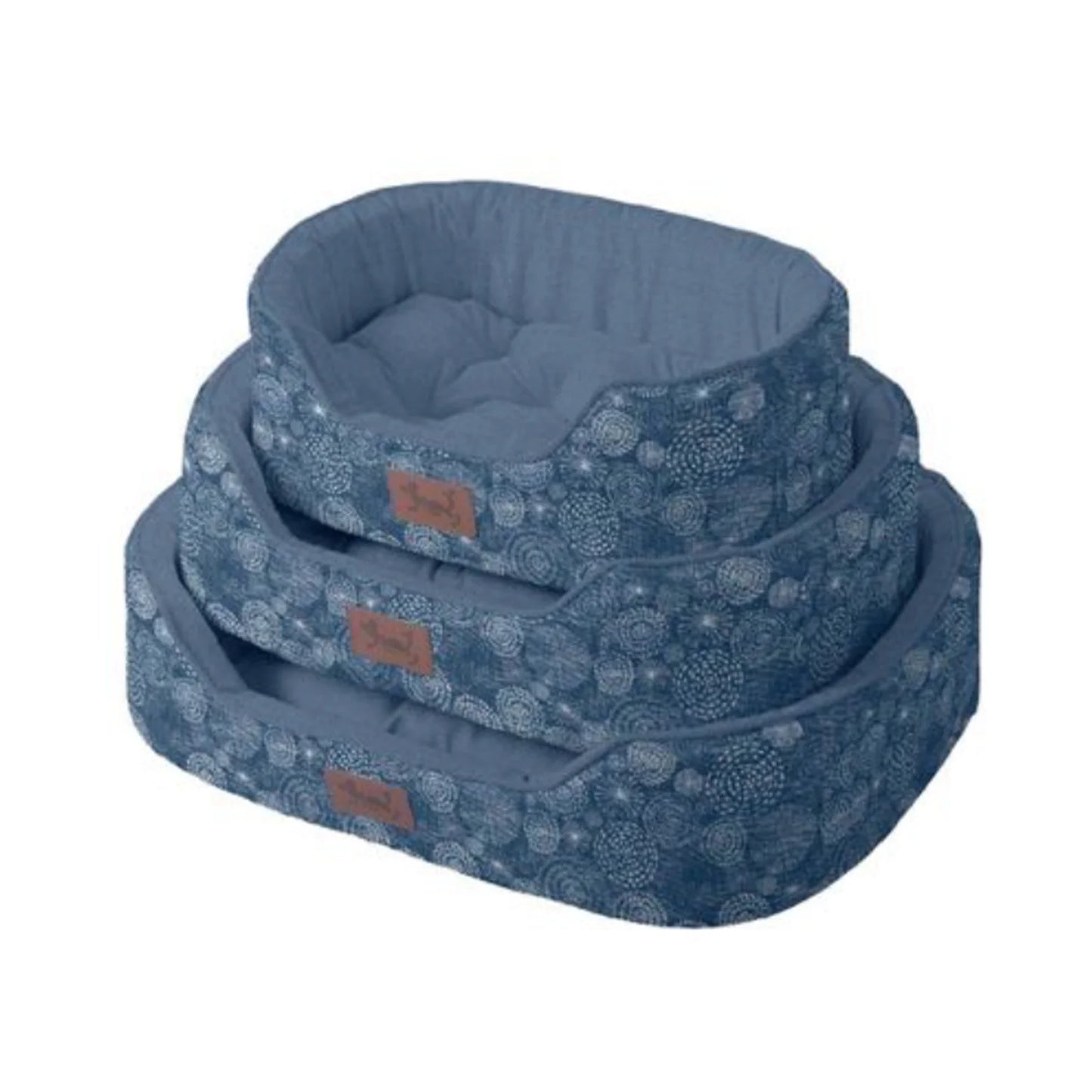 Cama Ovalada Akasa con Cojín Reversible y Extraíble – Antideslizante y Lavable para Perros y Gatos (Varias Tallas)