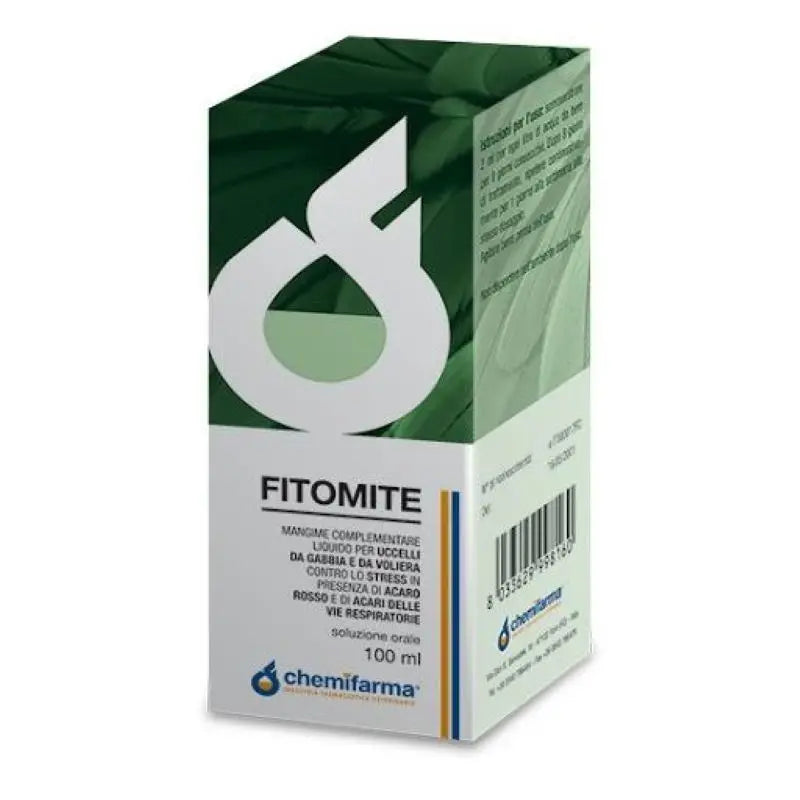 Chemifarma spa fitomite liquid treatment of mites in birds 100 ml