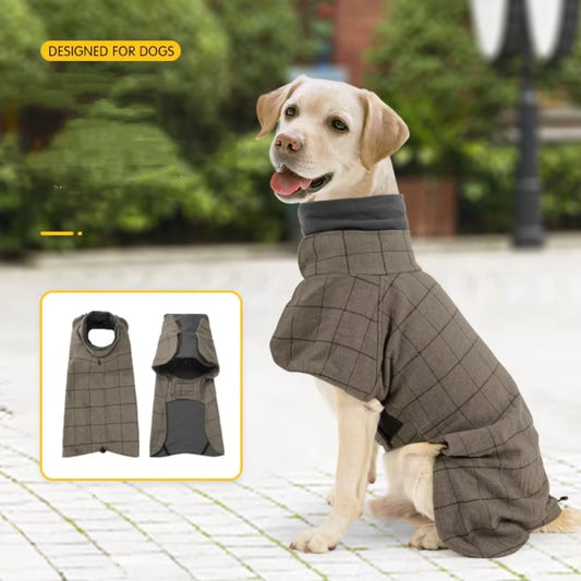 Chaqueta de lujo de diseño, impermeable, ajustable, estilo británico, traje para perro.