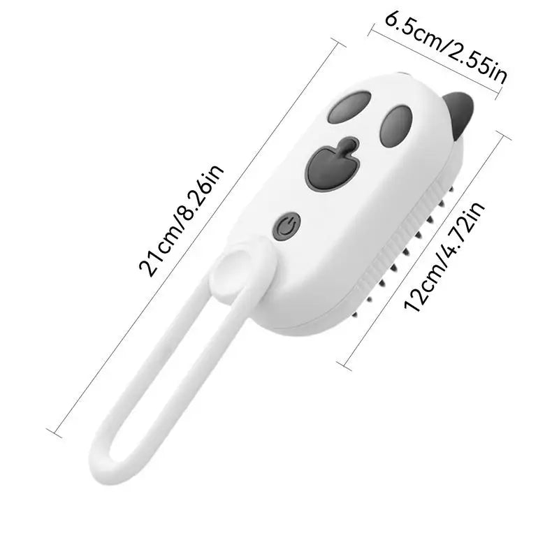 Cepillo de vapor peines para gatos con spray de vapor, suministros para mascotas, herramienta de aseo con luz azul, alimentado por USB para el pelo de las mascotas