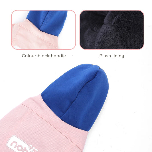 Sudadera con capucha cálida para perros pequeños, gatos y perros, ropa de invierno, abrigo para cachorros, chaqueta rosa