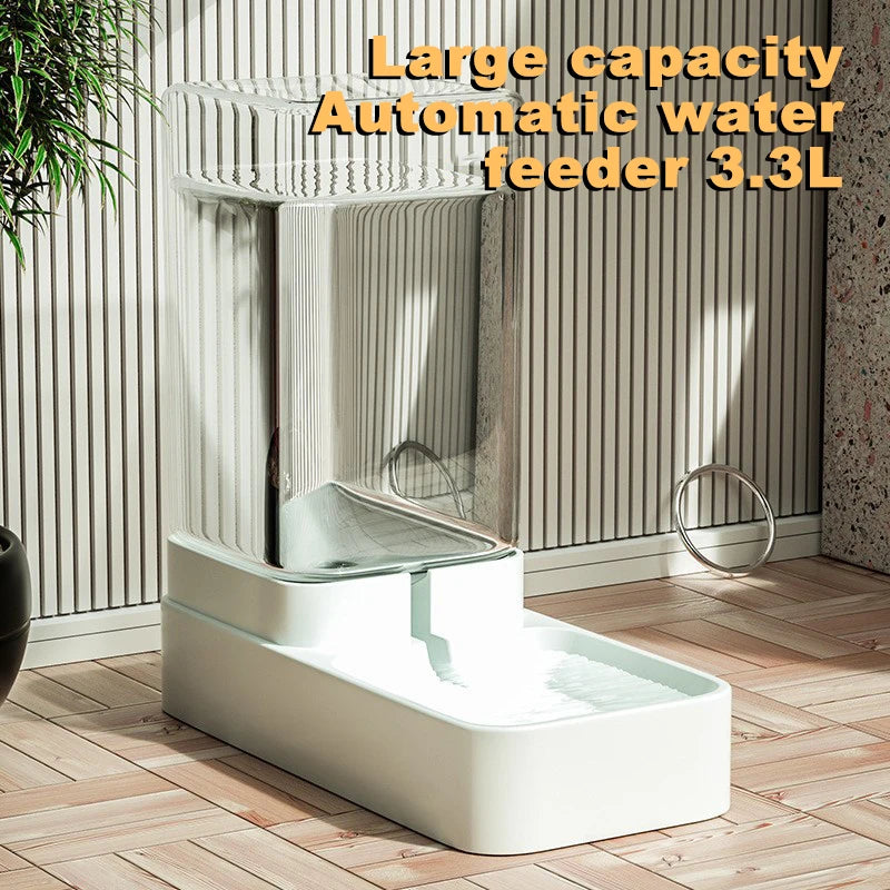 Comedero y dispensador de agua automático para gatos con recipiente de almacenamiento de alimentos por gravedad para gatos y perros