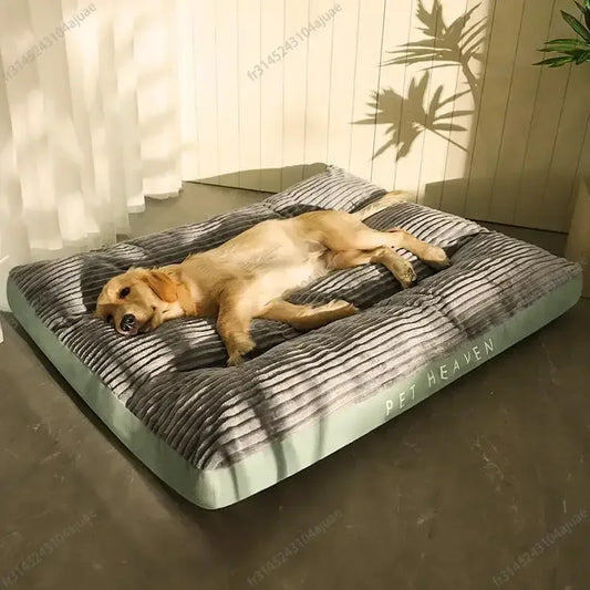 Alfombrilla de Corderoy para Perros – Cama de Peluche Lavable y Desmontable para Mascotas