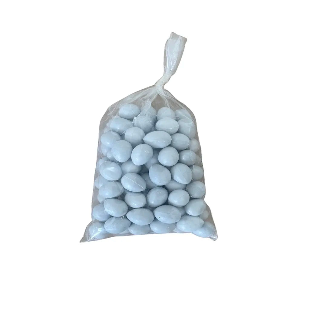 Huevos Falsos de Repuesto para Canarios, Jilgueros y Más – Bolsa de 100 Unidades