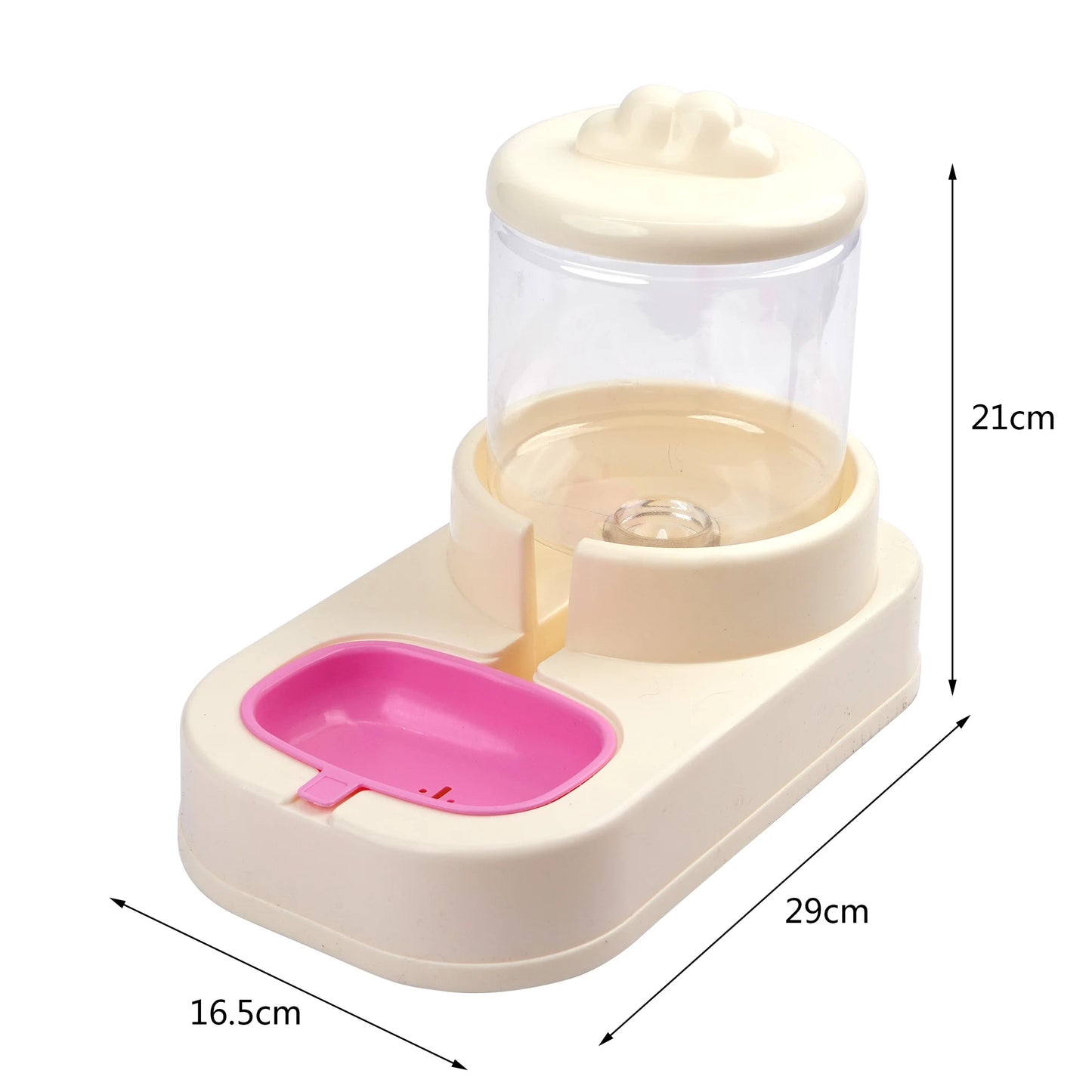 Dispensador de agua automático para perros y gatos SMELL & SMILE, tamaño pequeño y mediano, 1,8 l, 29 x 16,5 x 21 cm