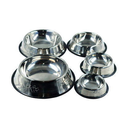 Comedero para mascotas de acero inoxidable SMELL & SMILE, comederos y bebederos para perros y gatos, 6 tamaños, duraderos y fáciles de limpiar, diferentes tamaños