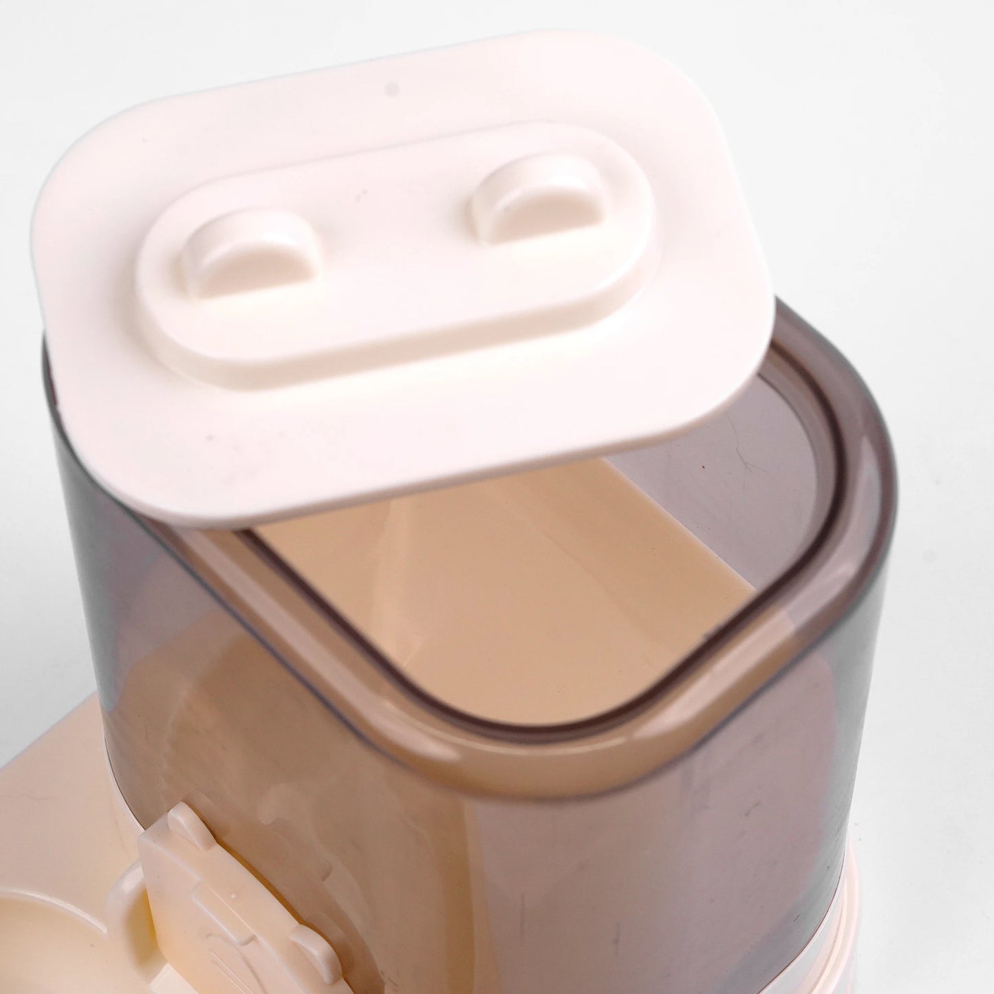 SMELL & SMILE Automatic Pet Cat Dog Food Dispenser 1.8L Leakproof Cat Food Dispenser Detachable Automatic Pet Feeder 22x15x21cm