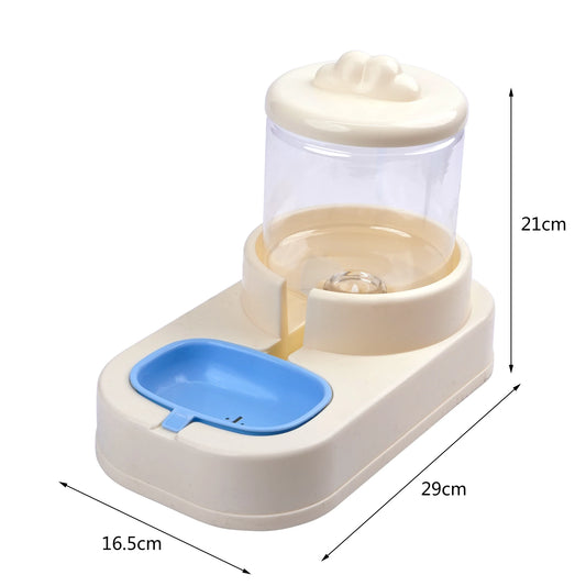 Dispensador de agua automático para perros y gatos SMELL & SMILE, tamaño pequeño y mediano, 1,8 l, 29 x 16,5 x 21 cm