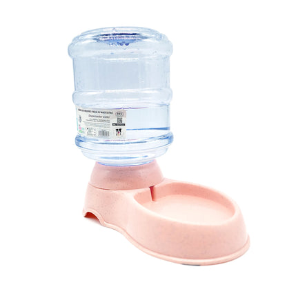 Bebedero y comedero para gatos y perros, 32 x 17 x 21 cm, 3,5 l, dispensador de agua y comida para mascotas, 4 colores aleatorios.