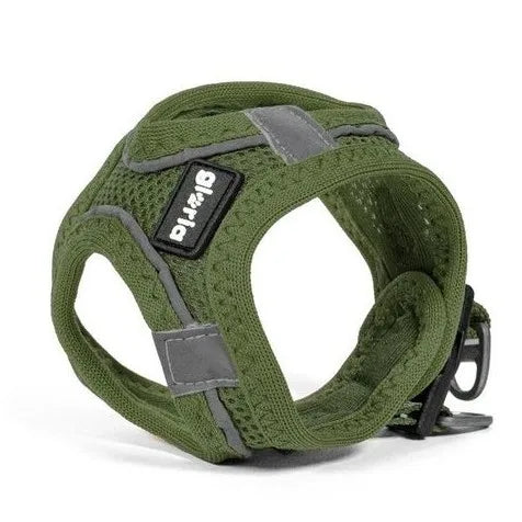 Arnés Glory Air Mesh Trek Star para perros, color verde, talla XXS