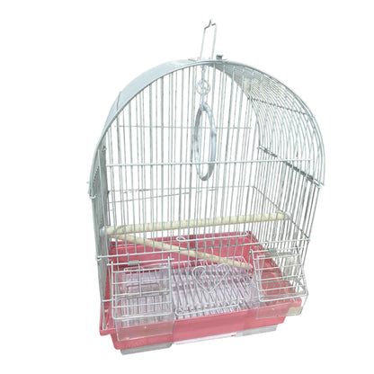 Jaula MOLY para canarios y periquitos 30x23x39 cm, desmontable con comederos y columpio