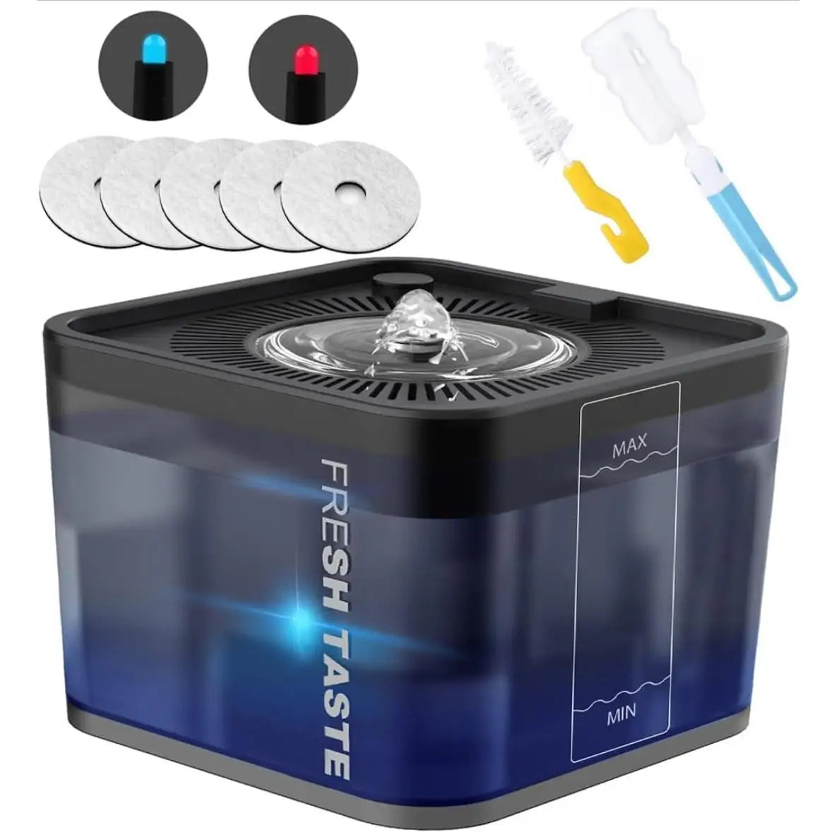 Fuente de agua Dadypet para mascotas sabor fresco 2,5 gato L Fuente para mascotas