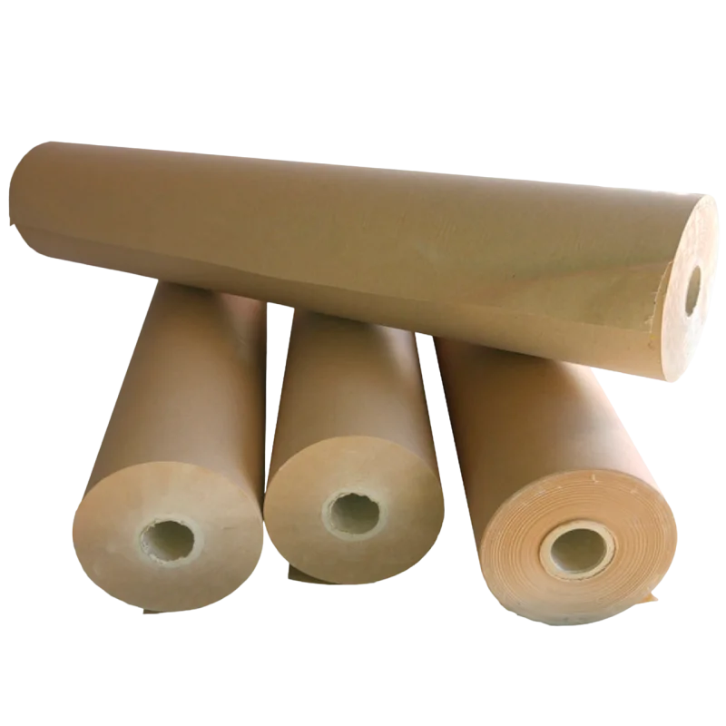 Bobina de Papel Kraft Marrón Dronpaper 36-40 cm de Ancho y 100 m de Largo
