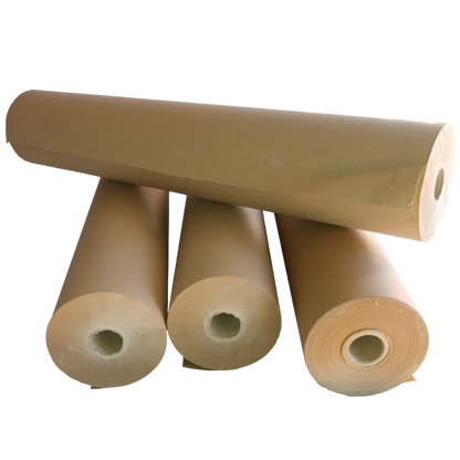 Bobina de Papel Kraft Marrón Dronpaper 36-40 cm de Ancho y 100 m de Largo