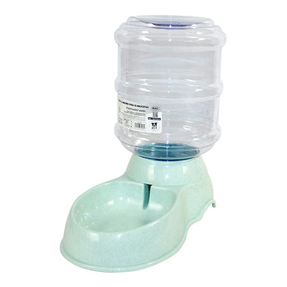 Bebedero y comedero para gatos y perros, 32 x 17 x 21 cm, 3,5 l, dispensador de agua y comida para mascotas, 4 colores aleatorios.