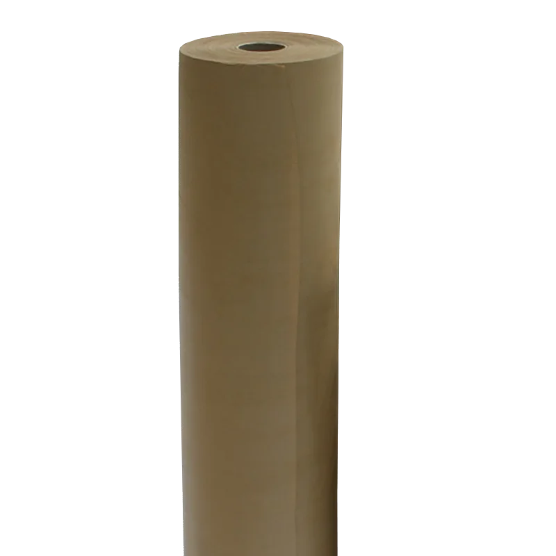 Bobina de Papel Kraft Marrón Dronpaper 70-80 cm de Ancho y 100 m de Largo