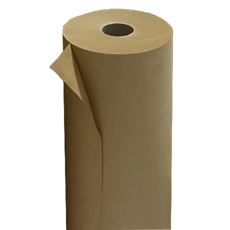 Bobina de Papel Kraft Marrón Dronpaper 70-80 cm de Ancho y 100 m de Largo