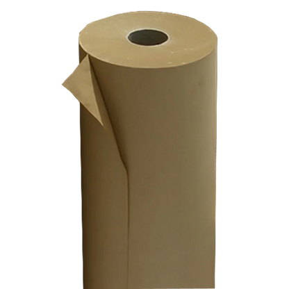 Bobina de Papel Kraft Marrón Dronpaper 70-80 cm de Ancho y 100 m de Largo