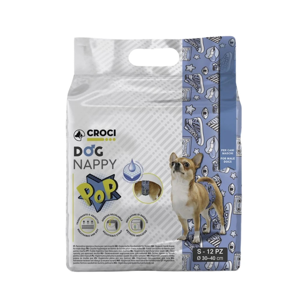 CROCI - Braguitas con forma de banda para perros machos (4 tallas) Logrado