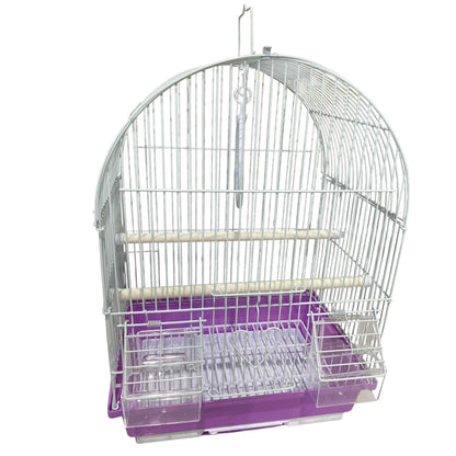 Jaula MOLY para canarios y periquitos 30x23x39 cm, desmontable con comederos y columpio