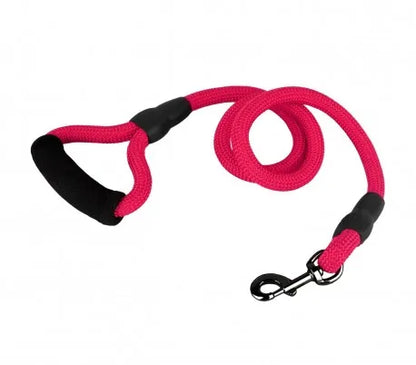 Correa para perro de nailon, tamaño mediano, 120 cm, mosquetón negro