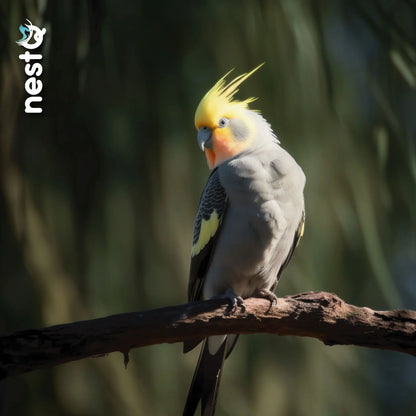 Nestq Nest for Nymphs 30 cm X 20 cm X 20 cm - Wooden Breeding House with Chip - Nest Size S Nymphs, Carolinas, Cockatoos, Pyrrhuras - Wooden House for Birds - Vertical Wooden Nest