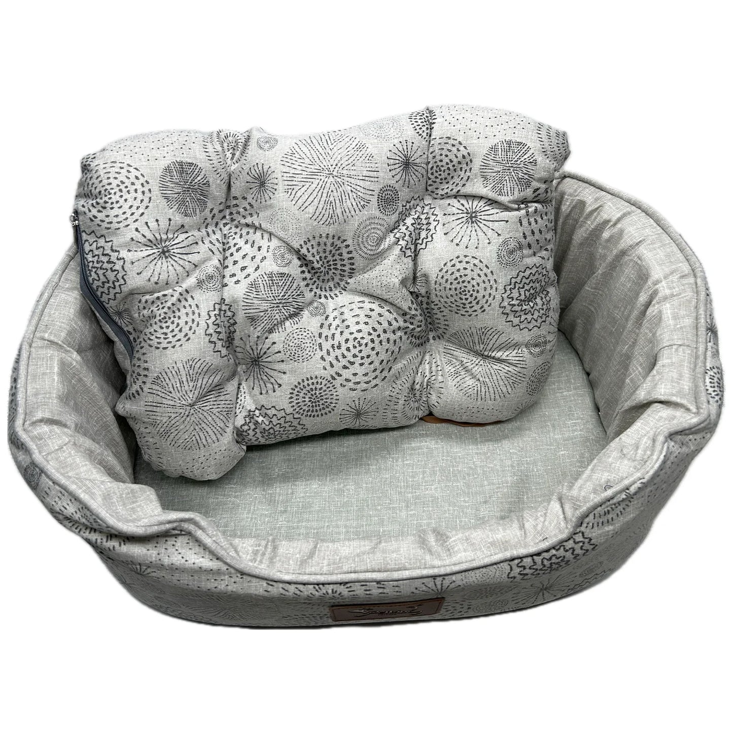 Cama Ovalada Akasa con Cojín Reversible y Extraíble – Antideslizante y Lavable para Perros y Gatos (Varias Tallas)