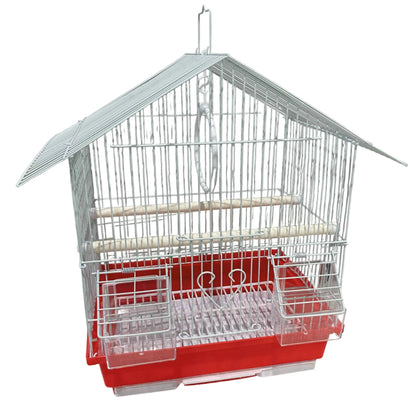 Jaula de aves MOLY desmontable con bandeja exterior y bandeja extraíble – Medidas: 30x23x39 cm