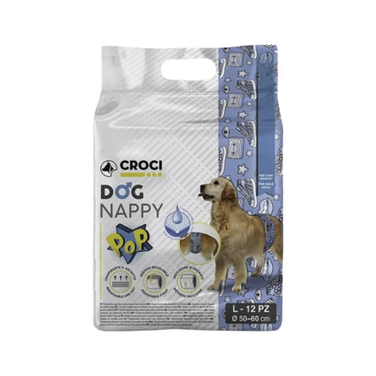 CROCI - Braguitas con forma de banda para perros machos (4 tallas) Logrado