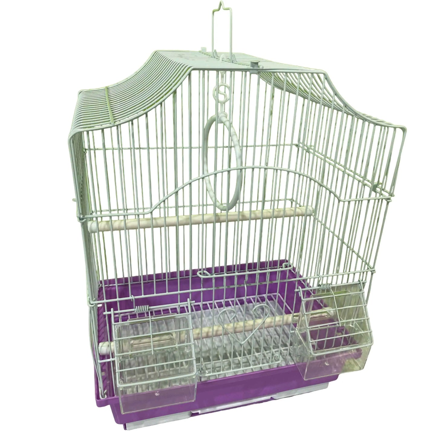 Jaula MOLY para periquitos y canarios – Desmontable con columpio y bandeja extraíble