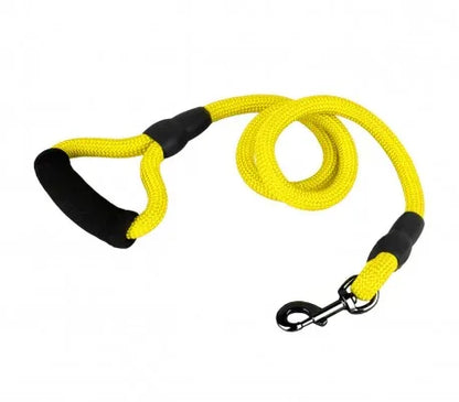 Correa para perro de nailon, tamaño mediano, 120 cm, mosquetón negro