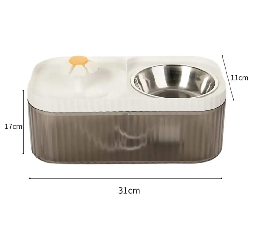 Comedero automático para gatos de 3 l, silencioso y ergonómico.