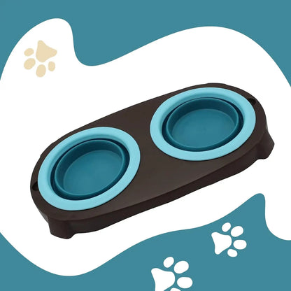 The attic PETS feeder raised dog with anti-splash drinker dog. Removable anti-voracity dog feeder