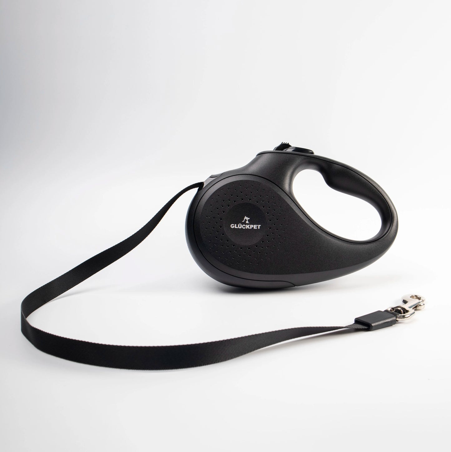 Correa retráctil extensible para perros de 5 metros con botón de pausa y bloqueo