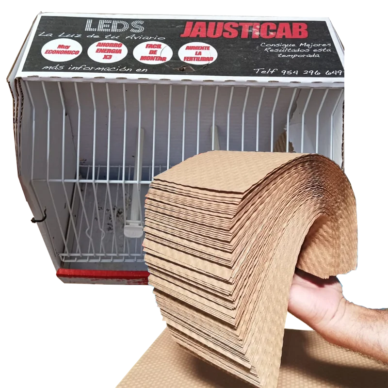 Papel gofrado para jaulas de exposición (100 hojas)