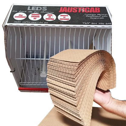 Papel gofrado para jaulas de exposición (100 hojas)