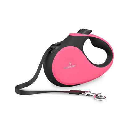Correa retráctil extensible para perros de 5 metros con botón de pausa y bloqueo