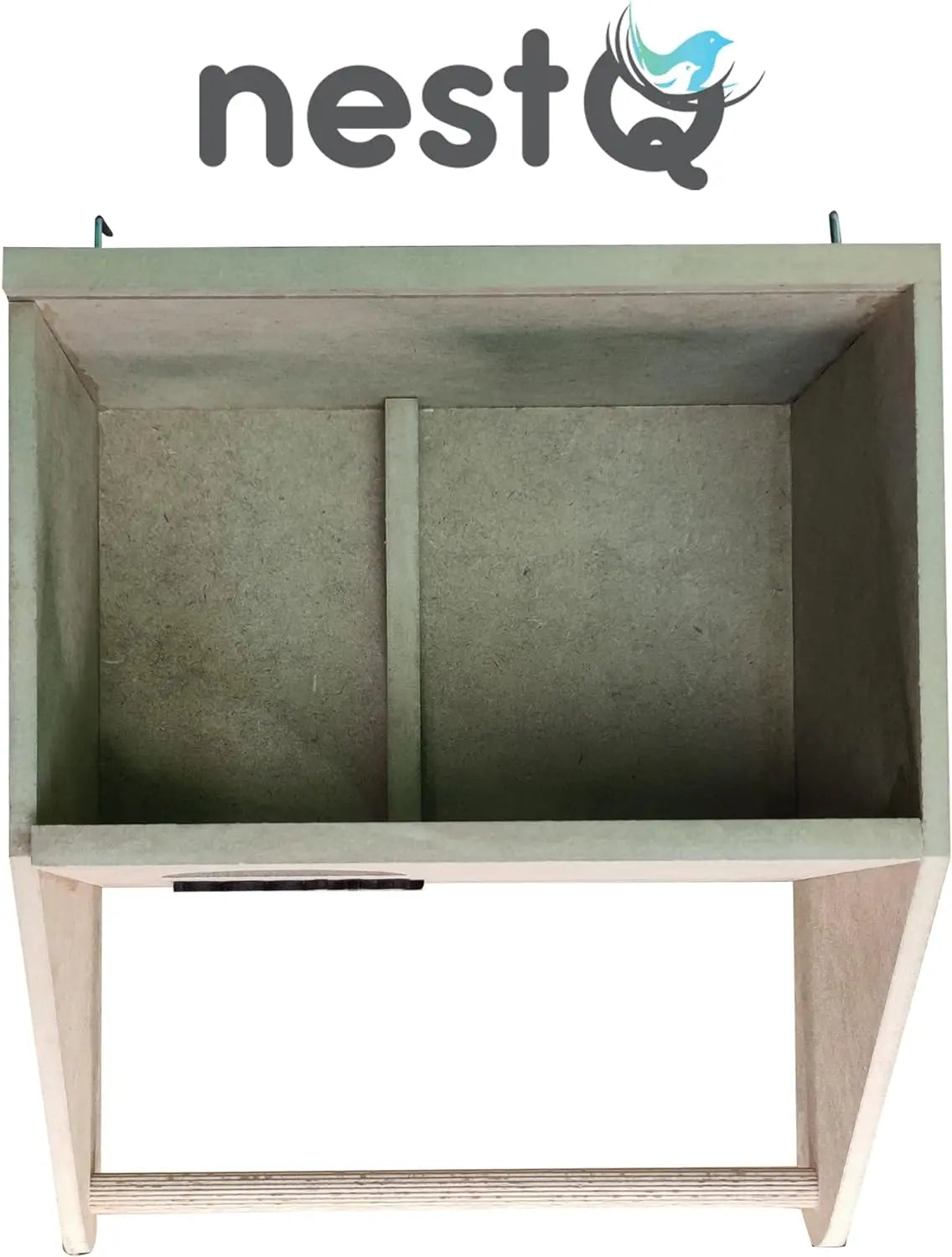 Nido de Madera NestQ para Agapornis y Periquitos Grandes – Con Anillas 2024 y Chip para Cama