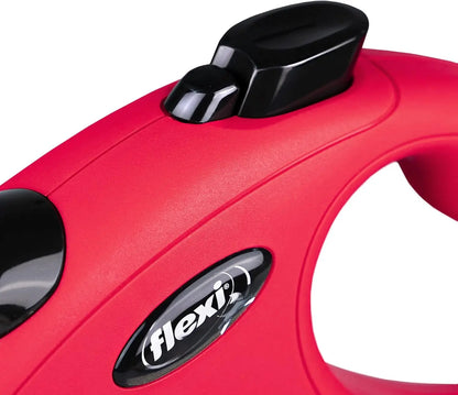 Flexi New Classic M strap 5M red ribbon-for dogs up to 25 Kg