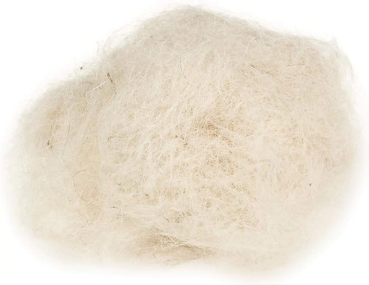 Kiki white goat hair for bird nests 100gr