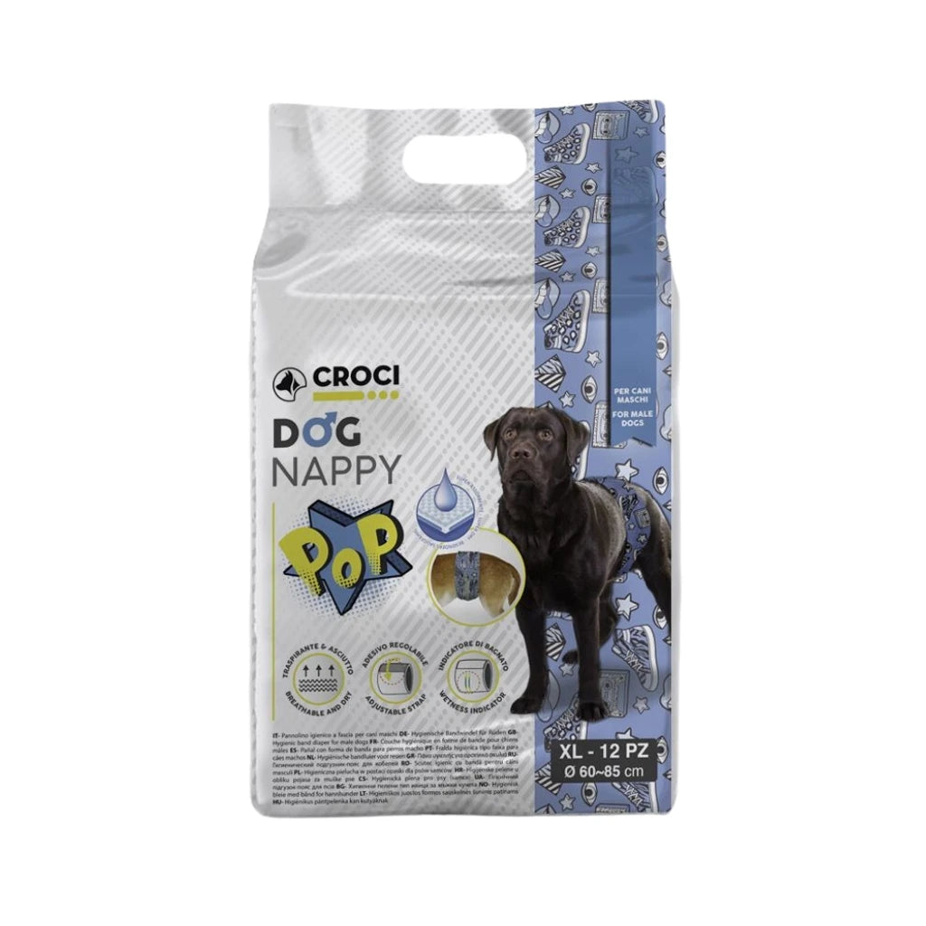 CROCI - Braguitas con forma de banda para perros machos (4 tallas) Logrado