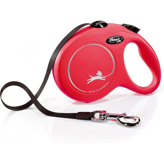 Flexi New Classic M strap 5M red ribbon-for dogs up to 25 Kg