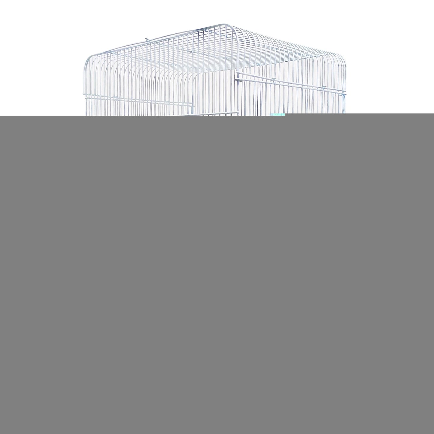 Jaula para aves BPS-1211 – Para canarios, periquitos y otras aves pequeñas, incluye bebedero, comedero y percha de descanso – Color aleatorio