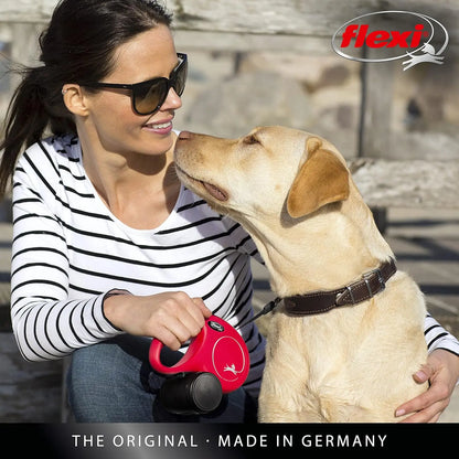 Flexi New Classic M strap 5M red ribbon-for dogs up to 25 Kg