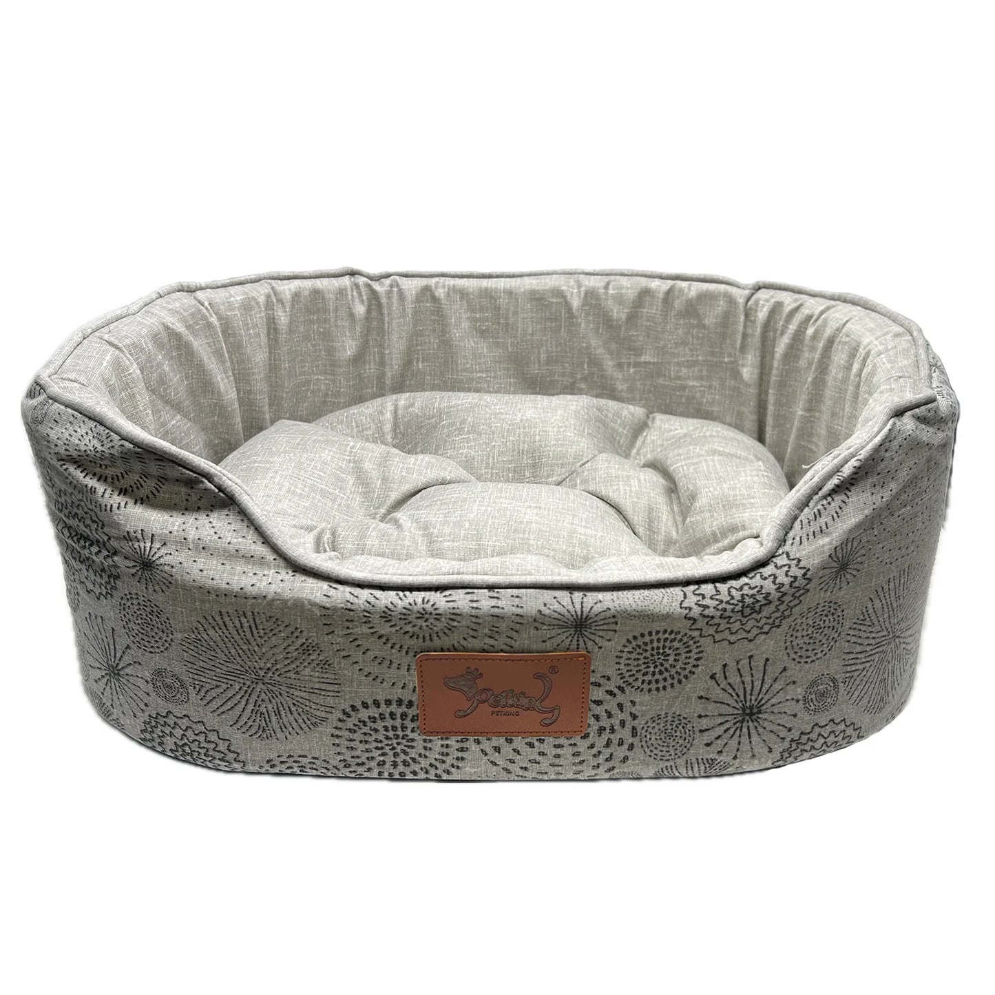 Cama Ovalada Akasa con Cojín Reversible y Extraíble – Antideslizante y Lavable para Perros y Gatos (Varias Tallas)